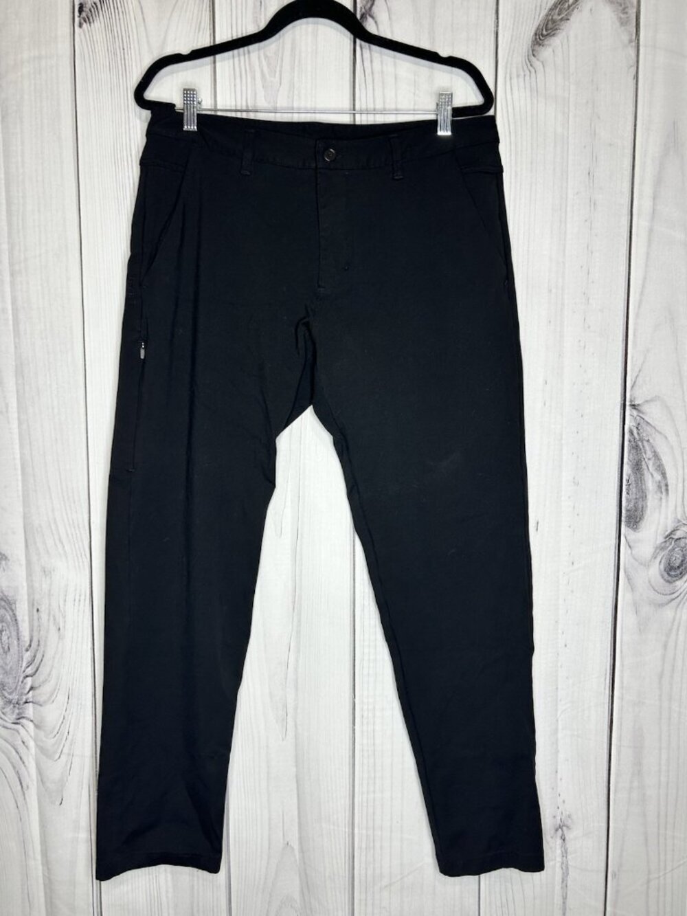 BYLT Everyday Pant 2.0 Mens Sz XL (36x30) Black Performance Stretch Chino
